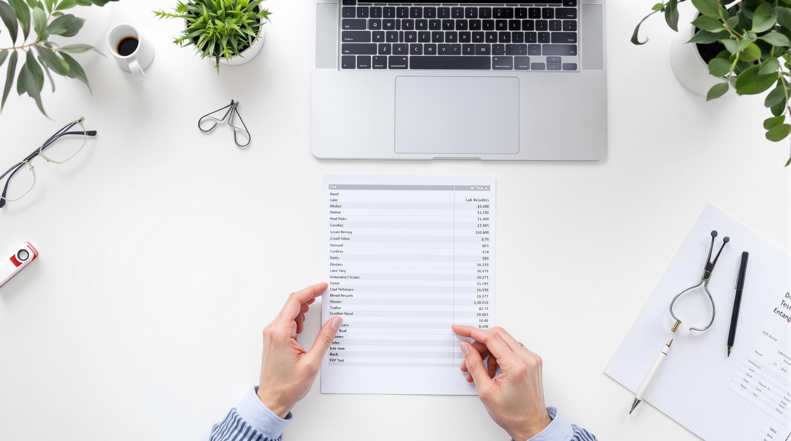 Converting blood test PDFs to spreadsheets